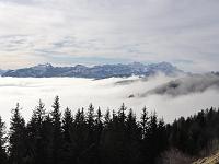  6. Januar 2013 - Blick von St. Anton über das Nebelmeer